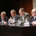 Imagen de la directiva del CB Tizona durante la reunión informativa celebrada la pasada semana.-RAÚL OCHOA