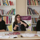 Miren San Martín, Laura Pérez y Nora Martínez.-RAÚL G. OCHOA