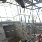 Obras de derribo del interior del cívico, que se realizaron el año pasado.-ISRAEL L. MURILLO