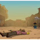 Imagen de la presentación del episodio 636 de Los Simpson, en el que se rinde homenaje a la histórica La ley del revólver.-EL PERIÓDICO