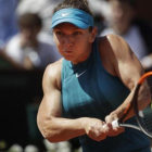 Halep, en su partido ante Muguruza en Roland Garros.-AP / ALESANDRA TARANTINO