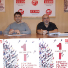 Jorge Melero y Modesto Rioseras durante la rueda de prensa de ayer.-L. V.