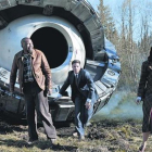 Malcolm Barrett, Matt Lanter y Abigail Spencer son el trío protagonista de la serie 'Timeless'.-MOVISTAR