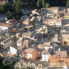 Imagen aérea de Amatrice, una de las localidades afectadas por los dos terremotos que han sacudido este miércoles el centro de Italia.-BRIGADA DE BOMBEROS DE ITALIA
