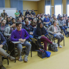 Los actos de bienvenida a la Universidad de Burgos comenzaron ayer con una recepción en la Biblioteca Central.-ISRAEL L. MURILLO
