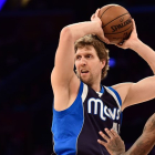 Nowitzki, en su último partido.-AFP