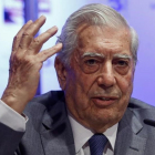 Vargas Llosa, durante un acto en Madrid, el año pasado.-EFE
