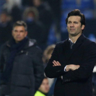 Santiago Solari, técnico del Madrid, en el último partido ante el Leganés.-X02265