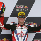 El piloto británico de Moto2 Sam Lowes, en el circuito de Jerez.-EFE