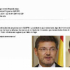 Correo entre Diego Torres, exsocio de Iñaki Urdangarín, y el actual ministro de Justicia, Rafael Catalá.-