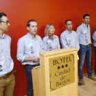 Los responsables de la organización presentaron ayer la I Vuelta a Burgos BTT-Raúl G. Ochoa