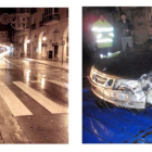 Imagen de la zona del accidente y estado del vehículo.-POLICÍA LOCAL
