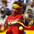 Nadal, durante el partido ante Zverev.-AP