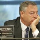José Antonio Sánchez, presidente de RTVE, en la sesión de control de la corporació, en el Congreso.-Foto: JOSÉ LUIS ROCA