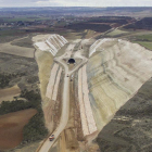 Imagen de las obras en el túnel de las Calbezadas, en Estépar.-ISRAEL L. MURILLO