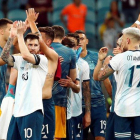 La selección de Argentina en la Copa América 2019.-EFE