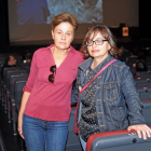 Pilar y María Carmen, en la charla ofrecida por los arqueólogos.-I. L.M.
