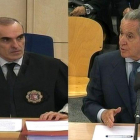 El fiscal Anticorrupción Alejandro Luzón y el expresidente de Caja Madrid Miguel Blesa, durante el juicio.-EFE