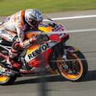 Marc Márquez (Honda) ha vuelto a ser hoy el mejor en los últimos test de Valencia.-ALEJANDRO CERESUELA