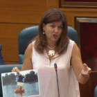Fotograma del discurso de Begoña García.-ASAMBLEA DE MADRID