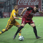 Álvaro Rey fue el autor del primer tanto del Mirandés y uno de los jugadores más destacados del partido.-CD MIRANDÉS