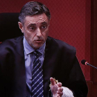 El fiscal ha insistido en defender la independencia de la Fiscalía y del propio TSJC.-ALBERT BERTRAN
