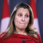 La ministra canadiense Chrystia Freeland.-REUTERS