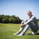 Johan Cruyff, en el campo de golf de El Muntanyà, el pasado mes de mayo.-JORDI COTRINA