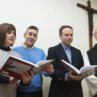 Patricia Barbero, Javier Chávez, Emilio Rodríguez y fray Roberto de la Iglesia.-ICAL