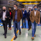 El presidente del Gobierno, Pedro Sánchez, ha visitado las instalaciones de Hiperbaric en Burgos. ECB