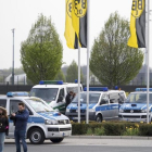 La policía monta guardai en las instalaciones del Borussia Dortmund-MARIUS BECKER