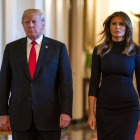 Donald Trump junto a su esposa Melania Trump.-EPA
