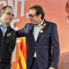 Jordi Turull y Josep Rull han  manifestado tristeza por los que han quedado en la cárcel.-EFE