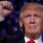 Donald Trump en la noche electoral.-REUTERS / CARLO ALLEGRI/REUTERS