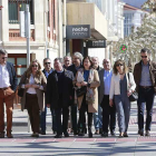Los ‘populares’ se dirigieron ayer por la mañana a la Junta Electoral Provincial para presentar sus candidaturas.-RAÚL G. OCHOA