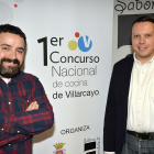 Ríos (dcha), junto a Antonio Arrabal, el chef burgalés que apadrina el concurso.-ECB