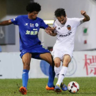 Iván Zarandona, en un partido con la elástica del Rangers de Hong Kong-ECB