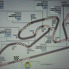 La infografía publicada en el 'Il Corriere dello Sport' que 'acredita' que Rossi adelantará a 16 pilotos en el GP de Valencia.-