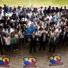 Los empleados se unen a la campaña 'Todos somos Messi'.-Santiago Garces