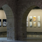 Las piedras y los arcos góticos del Arco juegan al escondite con las obras.-Raúl Ochoa