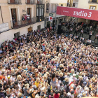 La Maravillosa Orquesta del Alcohol saltó a la plaza del Trigo como la sorpresa del día y puso patas arriba la céntrica ágora, que se extendió hasta el infinito y más allá.-Rodrigo Mena-Sonorama Ribera