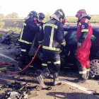 Los Bomberos de Aranda seguirán prestando su servicio en los pueblos de la comarca gracias al acuerdo.-ECB