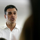Pedro Sánchez, durante un acto en Fuenlabrada (Madrid), el pasado martes.-JUAN MANUEL PRATS