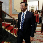 El líder del PSOE, Pedro Sánchez, en el Congreso de los Diputados.-JUAN MEDINA