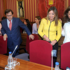 Bañeres, Foronda, Blasco y Conde en el Pleno de Investidura el pasado 13 de junio.-ISRAEL L. MURILLO