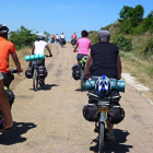 El turismo con alforjas es una de las actividades habituales de la organización. Plantean desde pequeñas rutas de uno o dos días a intensas jornadas.-ECB