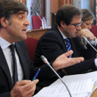 El concejal Fernando Gómez en su comparecencia ante la comisión de investigación.-ISRAEL L. MURILLO