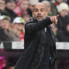Guardiola dirige al Bayern en el partido de este pasado domingo en la Bundesliga.-AFP