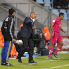 Paco Herrera dirigiendo su último partido en Getafe-EFE