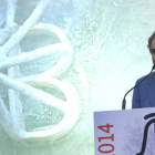 El ganadero burgalés Antonio Bañuelos durante el último pregón de la feria de San Pedro.-ECB